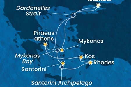 Costa Pacifica - Turecko, Řecko (Istanbul)