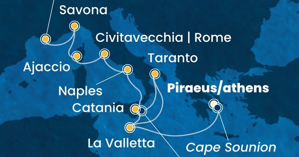 Trasa plavby CSE-ATH12A0I