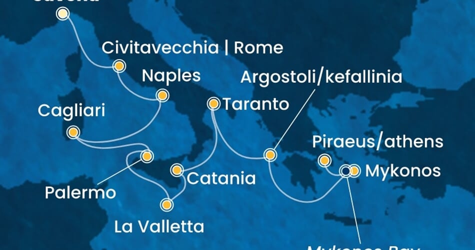 Trasa plavby CSE-SVN10A2E