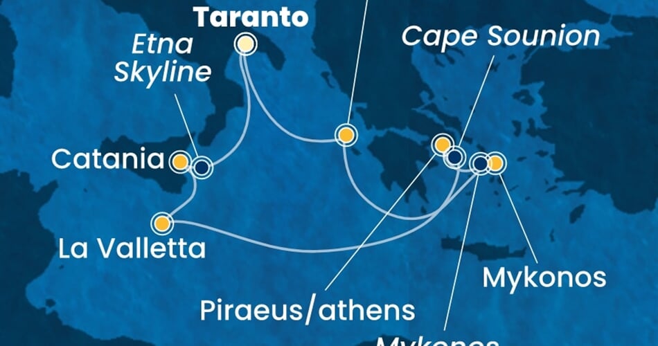 Trasa plavby CSE-TAR07A1A