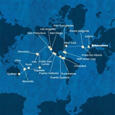 Costa Deliziosa - Španělsko, Portugalsko, USA, Bahamy, Panama, ... (z Barcelony)