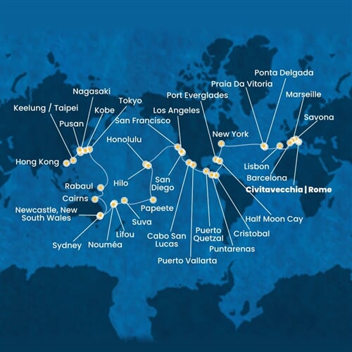 Trasa plavby CDE-CIV91A00