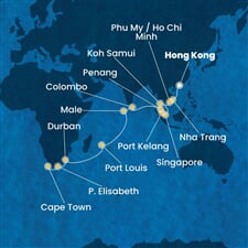 Costa Deliziosa - Čína, Vietnam, Thajsko, Singapur, Malajsie, ... (z Hongkongu)