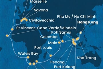 Costa Deliziosa - Čína, Vietnam, Thajsko, Singapur, Malajsie, ... (z Hongkongu)