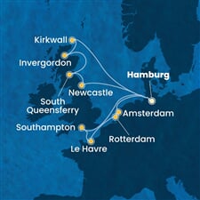 Costa Favolosa - Německo, Velká Británie, Francie, Nizozemí (Hamburk)