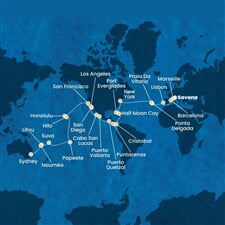 Costa Deliziosa - Itálie, Francie, Španělsko, Portugalsko, USA, ... (ze Savony)