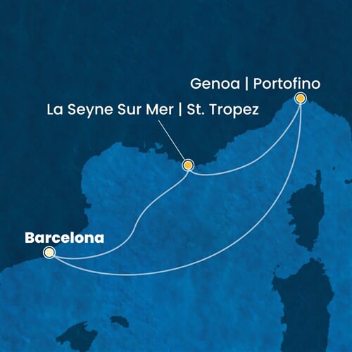 Trasa plavby CFS-BCN03A4P
