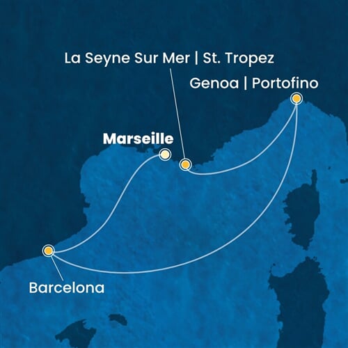 Trasa plavby CFS-MRS03A2N