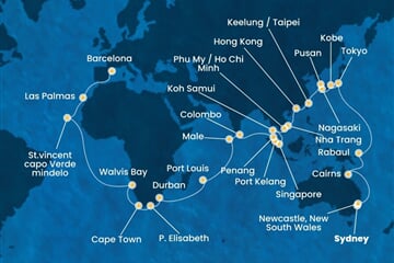 Costa Deliziosa - Austrálie, Japonsko, Jižní Korea, Čína, Vietnam, ... (ze Sydney)