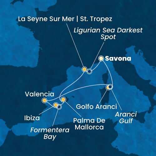 Trasa plavby CFS-SVN07A9N