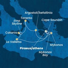 Costa Serena - Řecko, Malta, Itálie (z Pirea)
