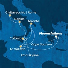 Costa Serena - Řecko, Malta, Itálie (z Pirea)
