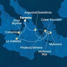 Costa Serena - Řecko, Malta, Itálie (Taranto)