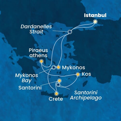 Trasa plavby CPA-IST07A23