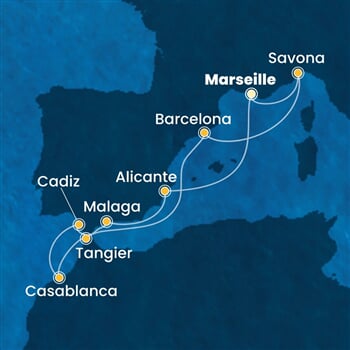 Trasa plavby CDI-MRS10A21