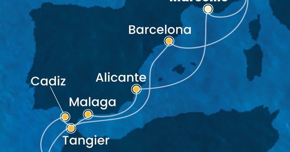 Trasa plavby CDI-MRS10A21