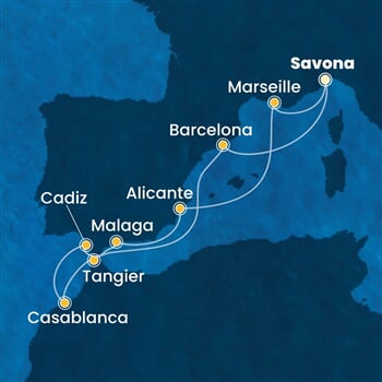 Trasa plavby CDI-SVN10A2C