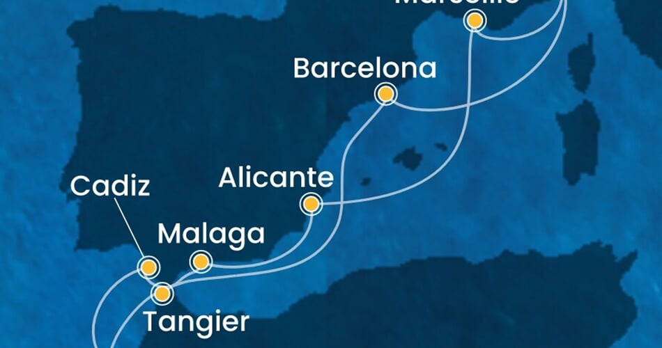 Trasa plavby CDI-SVN10A2C