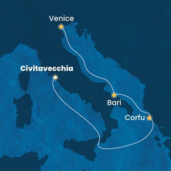Trasa plavby CDE-CIV04A0V