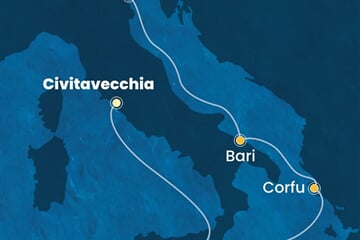 Costa Deliziosa - Řecko, Itálie