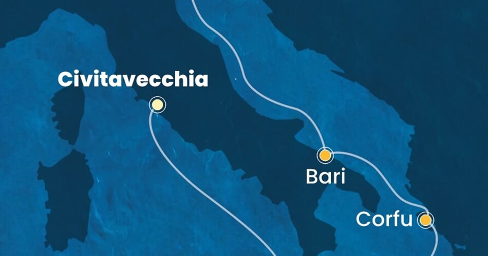 Trasa plavby CDE-CIV04A0V