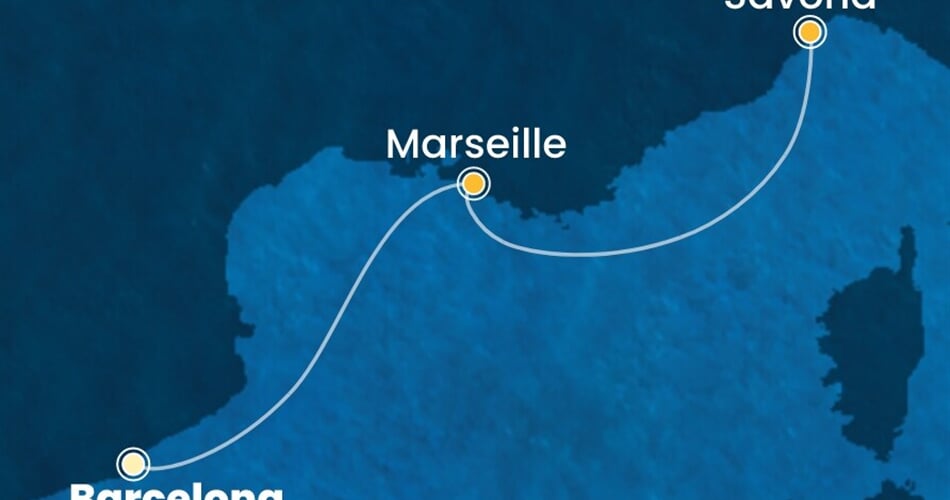 Trasa plavby CFS-BCN02A49