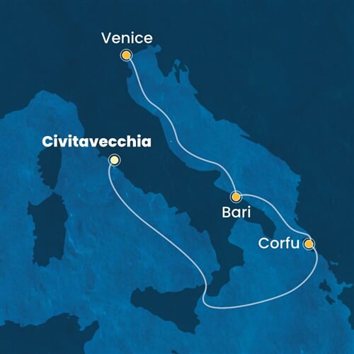 Trasa plavby CDE-CIV04A0V