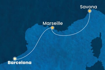 Costa Fascinosa - Španělsko, Francie, Itálie (z Barcelony)