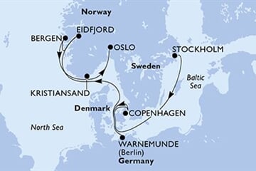 MSC Magnifica - Švédsko, Dánsko, Německo, Norsko (ze Stockholmu)