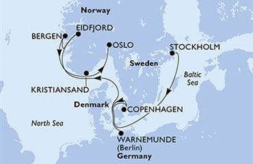 MSC Magnifica - Švédsko, Dánsko, Německo, Norsko (ze Stockholmu)
