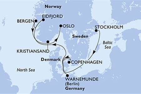 MSC MAGNIFICA - Švédsko, Dánsko, Německo, Norsko (ze Stockholmu)