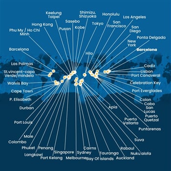 Trasa plavby CDE-BCND4A06