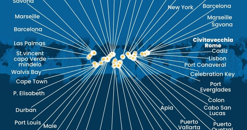 Trasa plavby CDE-CIVE0A06