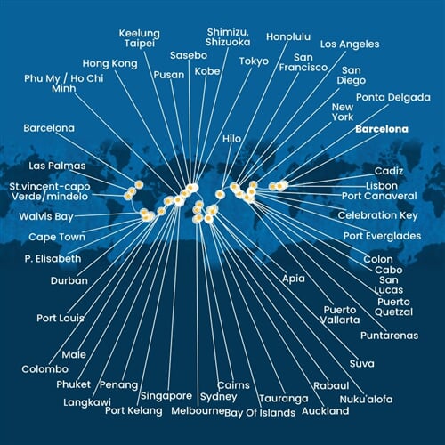 Trasa plavby CDE-BCND4A06