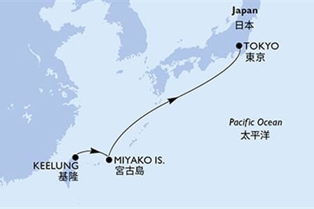 MSC Bellissima - Tchajwan, Japonsko (Keelung)