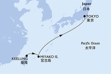 MSC BELLISSIMA - Tchajwan, Japonsko (Keelung)