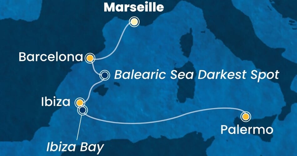 Trasa plavby CSM-MRS04A43