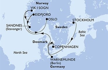 MSC Magnifica - Švédsko, Dánsko, Německo, Norsko (ze Stockholmu)