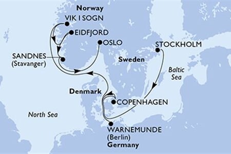 MSC Magnifica - Švédsko, Dánsko, Německo, Norsko (ze Stockholmu)