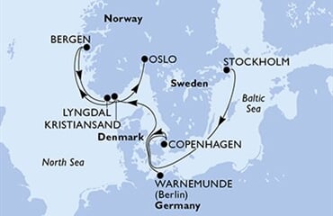 MSC Magnifica - Švédsko, Dánsko, Německo, Norsko (ze Stockholmu)