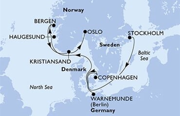 MSC Magnifica - Švédsko, Dánsko, Německo, Norsko (ze Stockholmu)