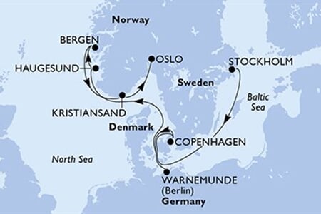 MSC Magnifica - Švédsko, Dánsko, Německo, Norsko (ze Stockholmu)