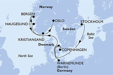 MSC MAGNIFICA - Svédország, Dánia, Németország, Norvégia (a Stockholm-ból)