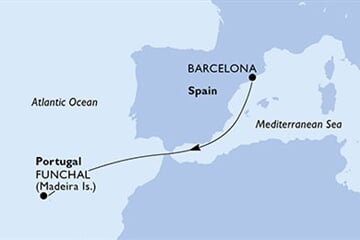 MSC GRANDIOSA - Španělsko, Portugalsko (z Barcelony)