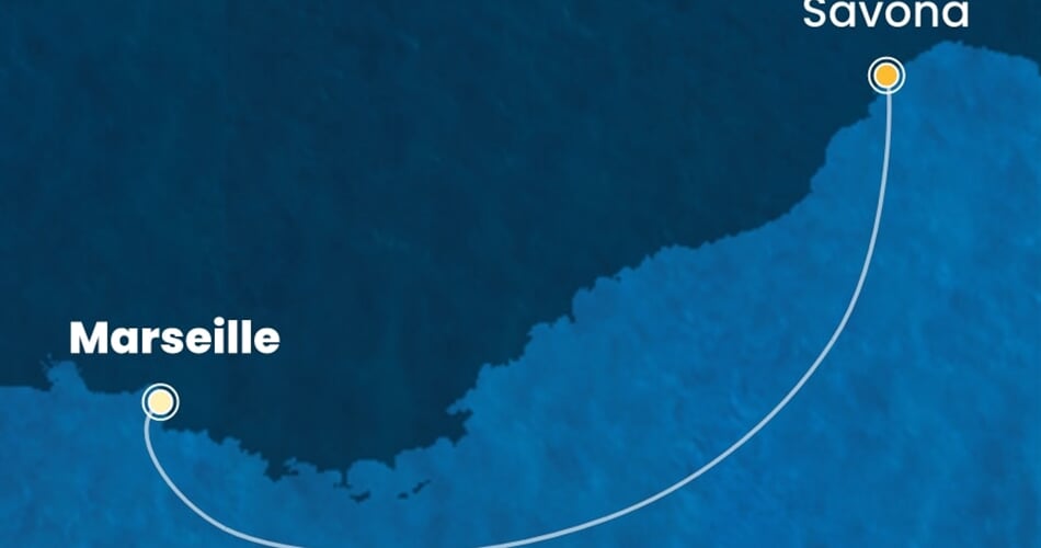 Trasa plavby CFA-MRS01A3M