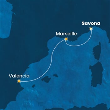 Trasa plavby CPA-SVN02A2W