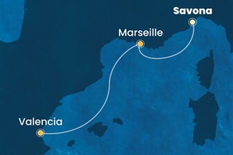 Costa Pacifica - Itálie, Francie, Španělsko (ze Savony)