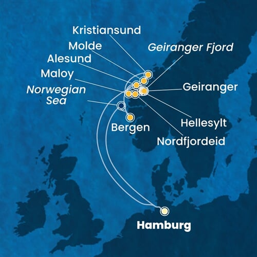Trasa plavby CFA-HAM10A0D