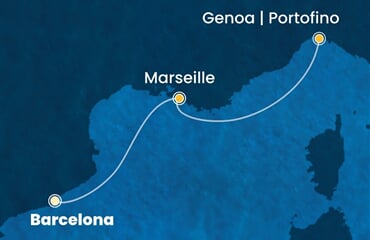 Costa Smeralda - Španělsko, Francie (z Barcelony)