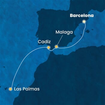 Trasa plavby CSM-BCN05A3E